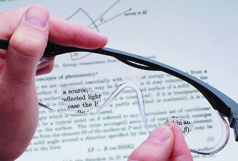 Calabria Hydrotac Stick On Bifocal Lenses+2.00 | Magnifying Adhesive Reading Re - Image 3 of 4