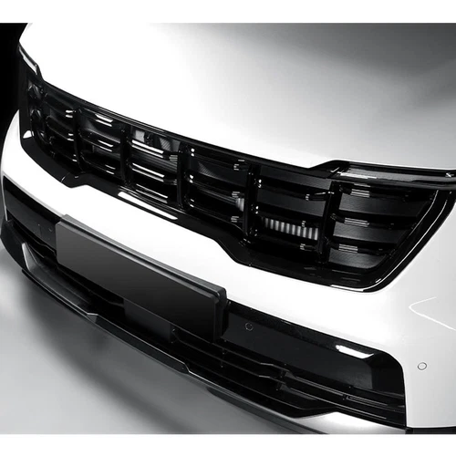 Black Front Bumper Grille Cover Center Mesh Trim Decorative For Kia Sorento 2024 - Bild 5 von 6