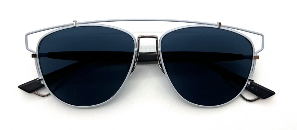 NUEVAS GAFAS DE SOL CHRISTIAN DIOR 0PQXA9 AZUL PLATA NEGRO AUTÉNTICAS 57-14 MM Foto 4 de 4