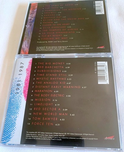 RUSH-2CD SAMMLUNG-RETROSPEKTIVE I:1974-1980,RETROSPEKTIVE II:1981-1987 -(schwer - Bild 2 von 2
