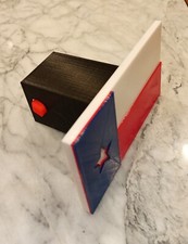 Large 3.25 X 5.75 3d Printed Texas Flag Trailer Hitch Cover. Self-locking. Large 3.25 X 5.75 3d Printed Texas Flag Trailer Hitch Cover. Self-locking.