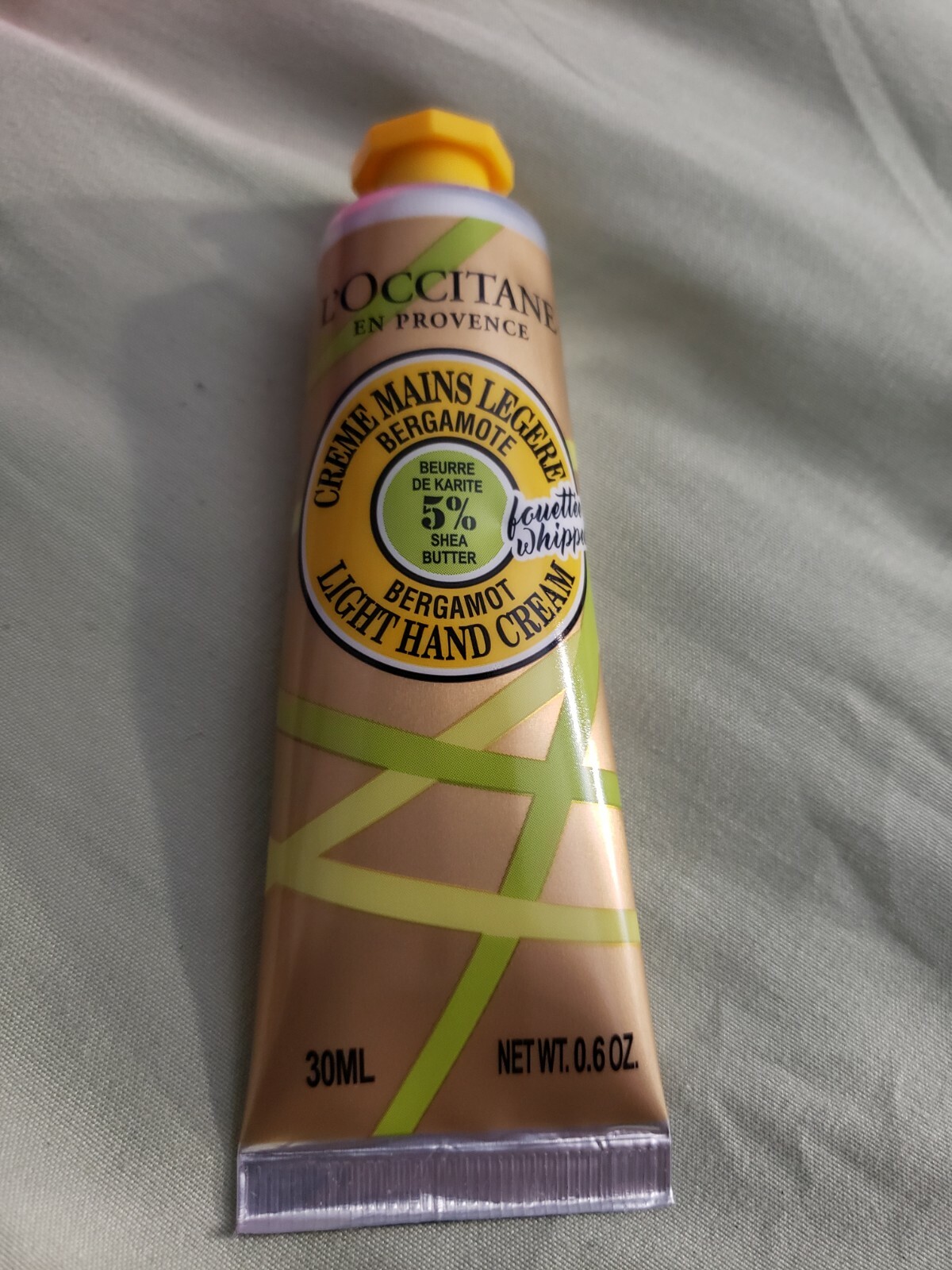 L'Occitane BERGAMOT Light Hand Cream 5 Shea Whipped Limited Edition