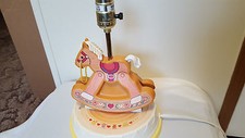 Fisher Price Rocking Horse Nursery Lamp Light Vintage 1984 Works No Shade