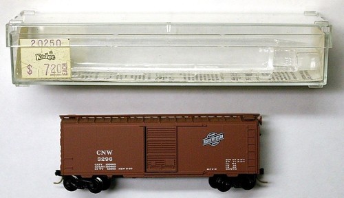 MTL Micro-Trains 20250 Chicago Northwestern CNW 3296 40 pies vagón de una sola puerta | Zustand: New