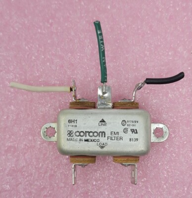 CORCOM EMI LINE FILTER 6VW1 F7255 6 AMP A 6A 120/250V - New