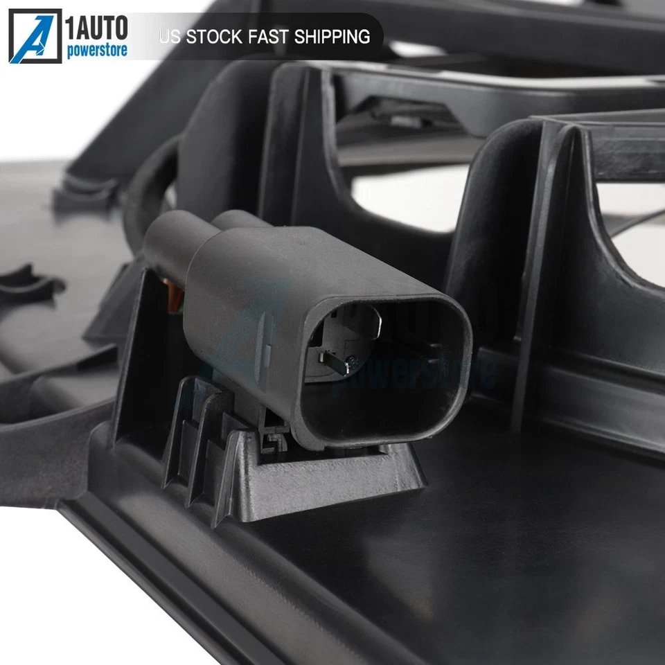 Один вентилятор охлаждения радиатора двигателя в сборе для 2004-2010 BMW 528i xDrive 750Li - Изображение 4 из 4