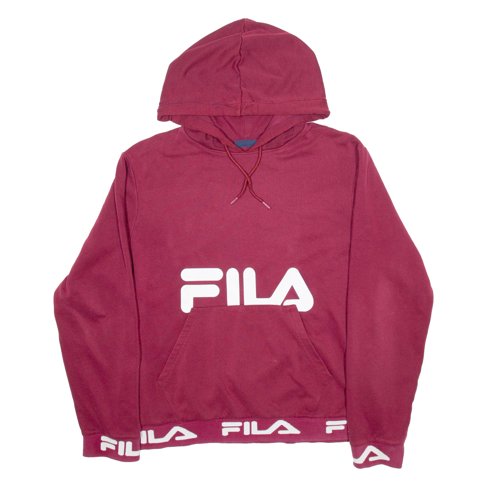 FILA Felpa Donna Rossa con Cappuccio M