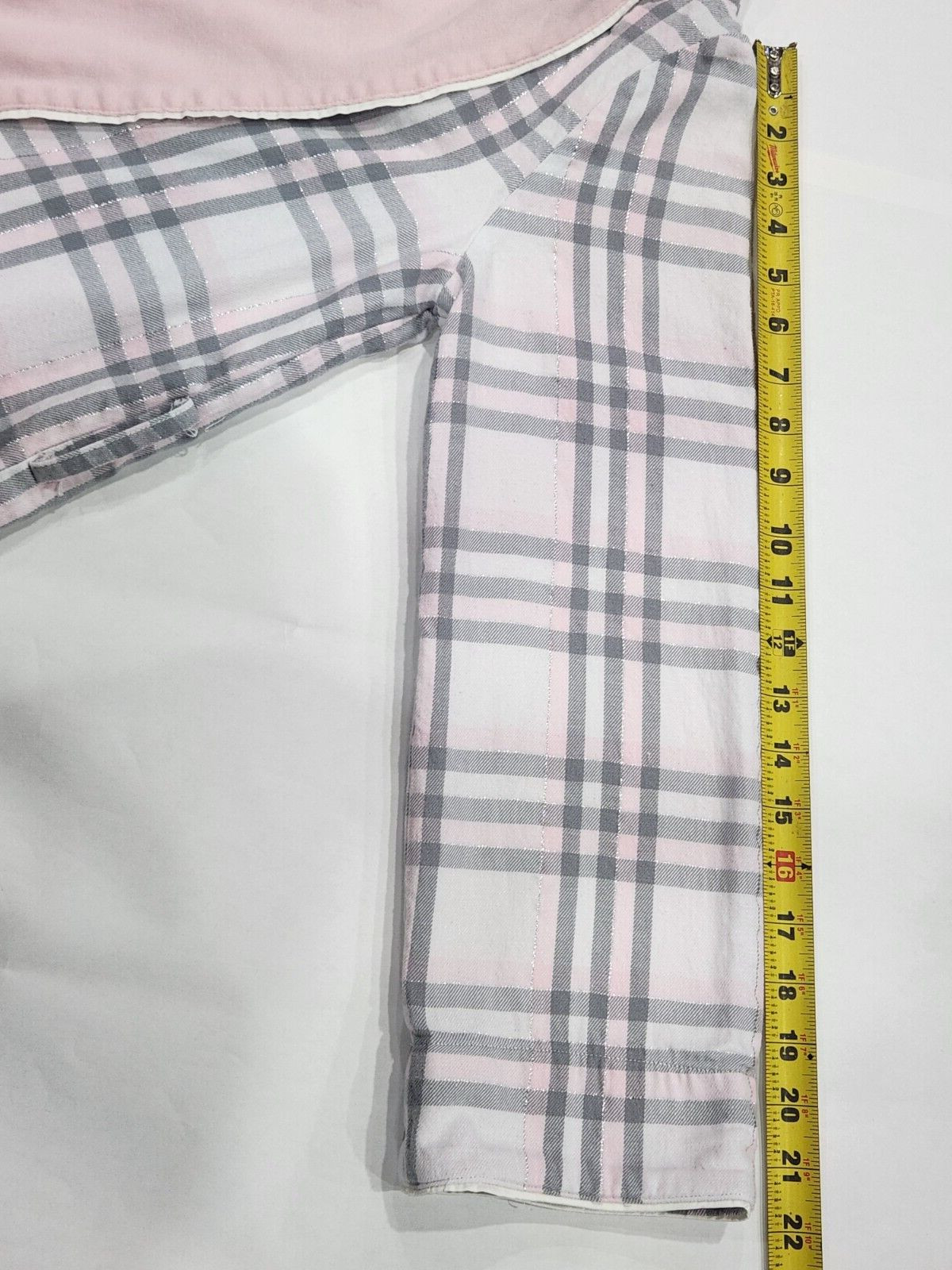 Talbots Robe Medium Two Layer Pink Gray Metallic … - image 3