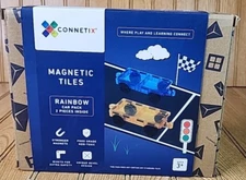 Connetix Magnetic Tiles 2 Piece Rainbow Car Pack