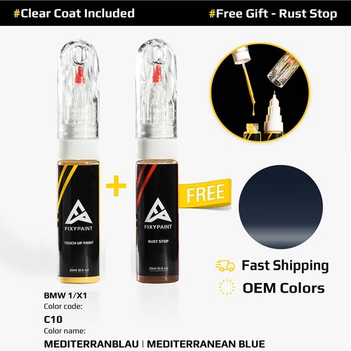 Car Touch Up Paint For BMW 1/X1 Code C10 MEDITERRANBLAU