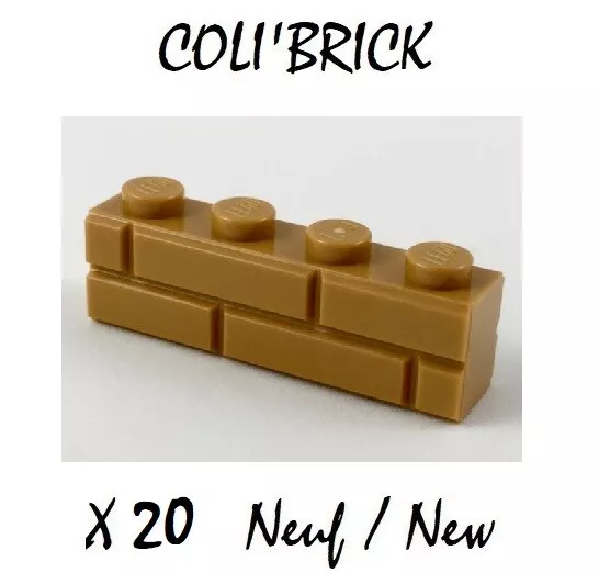 Lego 15533 20x Brique Mur Brick 1x4 Masonry Profile Medium
