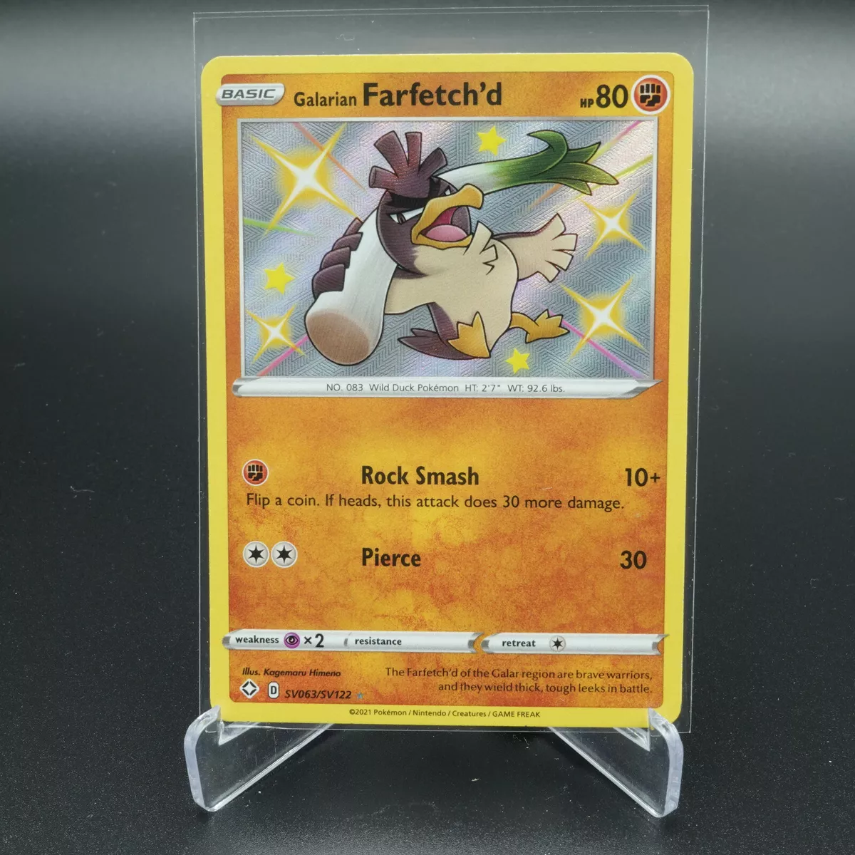  Pokemon - Galarian Farfetch'd SV063/SV122 - Shining