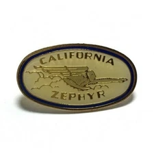 NEW California Zephyr Railway Railroad Passenger Train Hat Lapel Enamel PIN