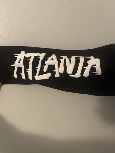 New W/Tags, Mens Mitchell & Ness NBA Atlanta Hawks  hoodie, black,size Medium - Picture 6 of 6