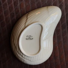Vintage Ben Rickert Porcelain • Oyster Shell • Trinket / Soap Dish / Ring Holder
