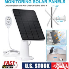 Waterproof Solar Panel Kit for Arlo Ultra/Ultra2/Pro 3/Pro 4 Camera Charger Port