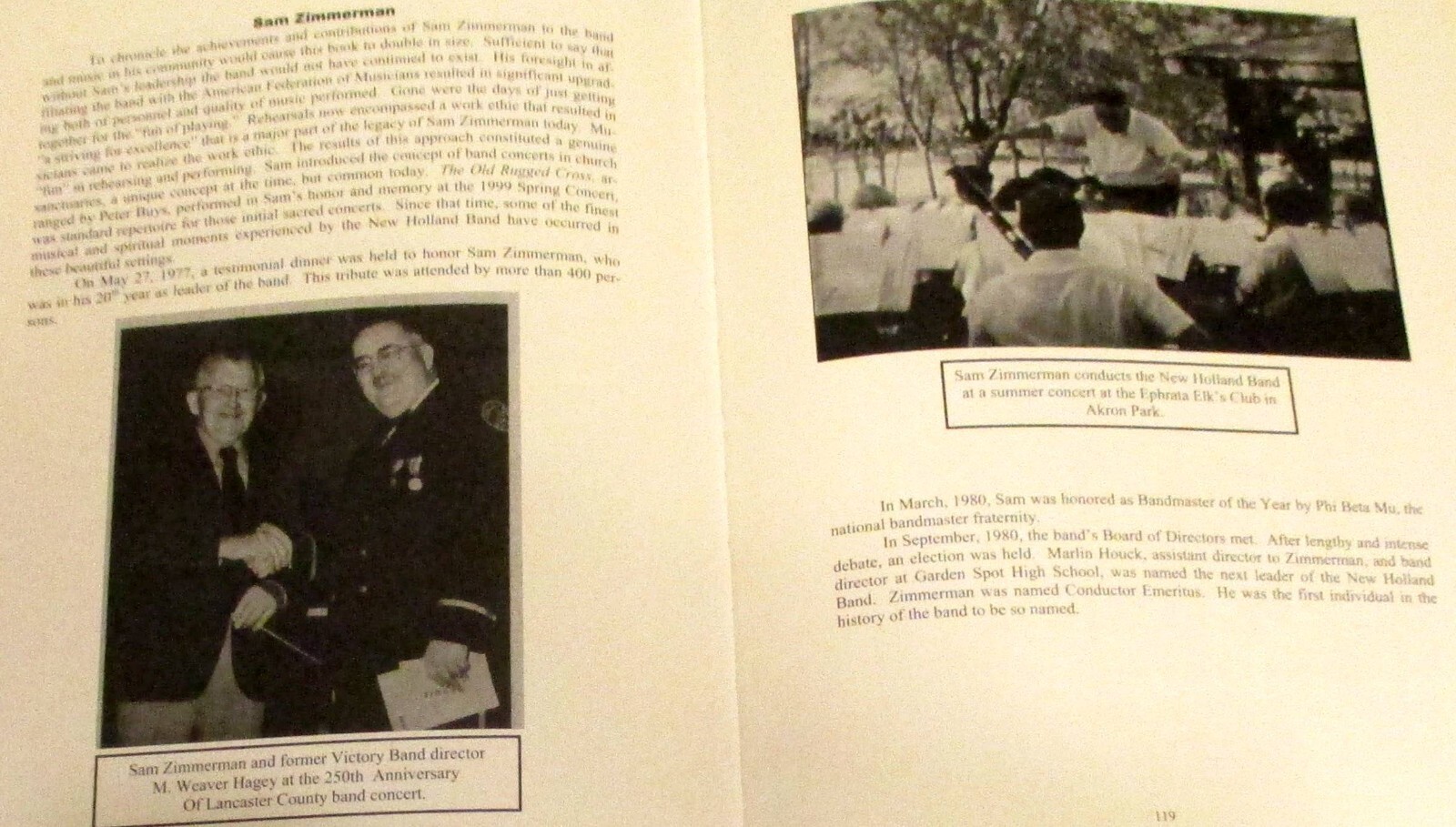 2006 Serenades, Parades and Concerts by William H. Rehrig SIGNED Hardcover Book