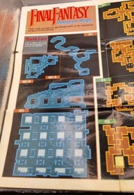 NES Final Fantasy With Game World Map/Monster Id Book, Box & Game Cover Vintage