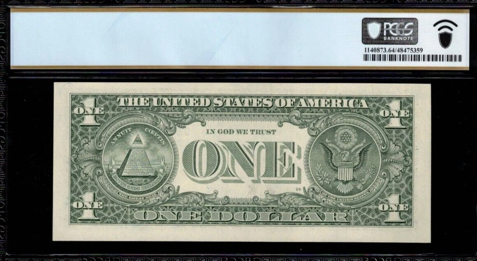 2003A $1 Federal Reserve Note PCGS 64PPQ super radar serial number 90999909 - Image 3 of 3