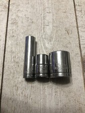 Blue Point By Snap On -Lot Of 3 SAE Sockets,3/8” 1/4” Drive 6 point
