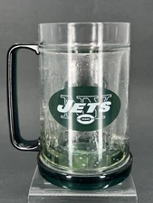 New York Jets 16 oz NFL Crystal Freezer Mug  - Duck House MINT Football Mug