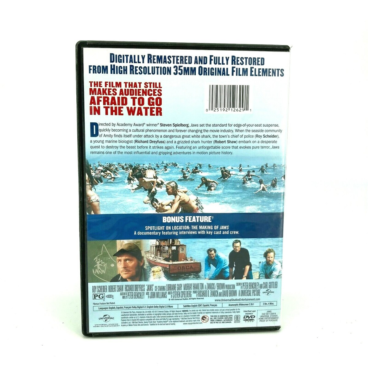 Jaws (DVD) Steven Spielberg Widescreen | eBay