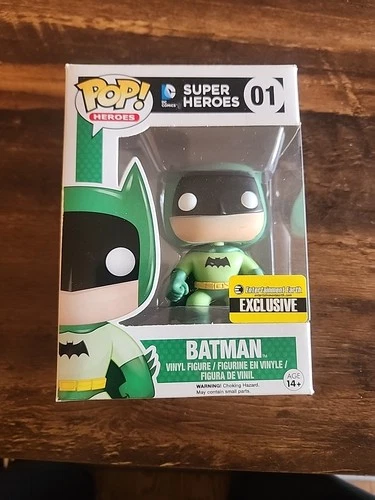 Funko Pop! Hereos DC Batman Green Entertainment Earth Exclusive #01