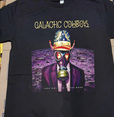 Galactic Cowboys Band  Long Way Back To The Moon S to 5XL Tee Shirt ZL569