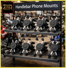 Ram Motorcycle Bike Handlebar Rail Mount X-Grip Holder Cell Mobile Phone Black