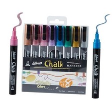 Metallic Chalk Markers Set - 8 Pack with Stunning Metallic - 8 Pack 4mm
