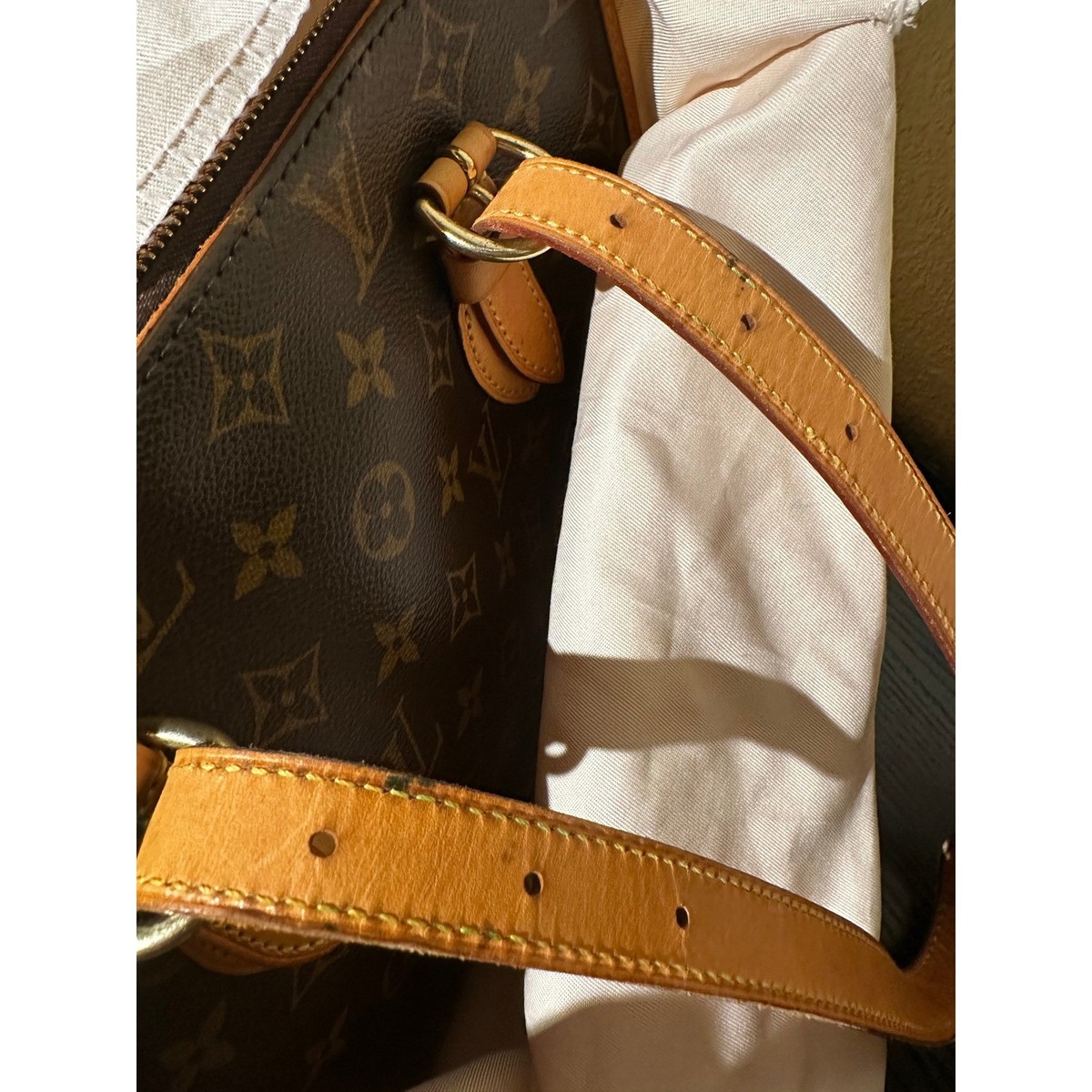 Louis Vuitton Popincourt Haut Monogram Canvas Shoulder Bag Brown