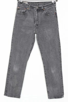 LEVI’S 501 PREMIUM Big E Jeans femme taille W28 L28 stretch coupe courte... - Photo 1/4