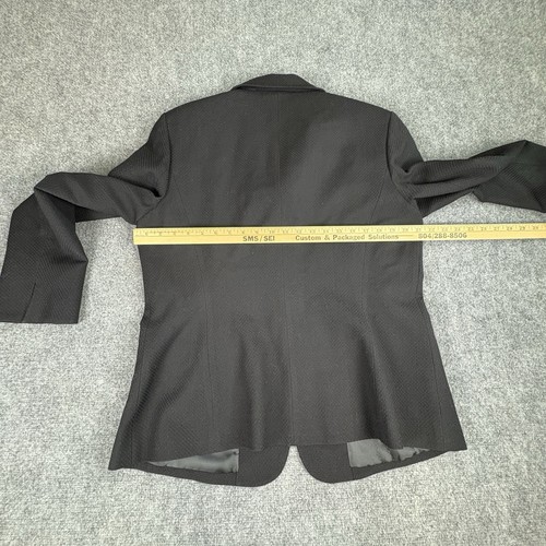Talbots Blazer Sakko 16 schwarz Wolle italienischer Stoff strukturiert Karriere Akademie - Bild 10 von 13
