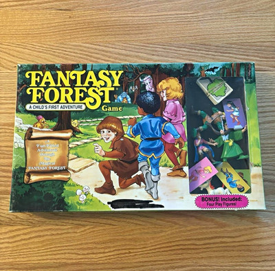 TSR Fantasy Forest Board Game Complete w/ Cards, Board, Miniatures 2+ 1990