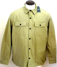 OOBE Brand Men's Eades Snap Front Overshirt Buckwheat Brown NWT Free Ship