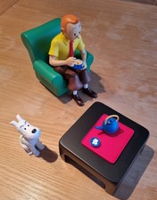 TINTIN FIGURINE PRENANT LE THE AVEC BOITE + CERTIFICAT  47002 HERGE 2024 NEUF