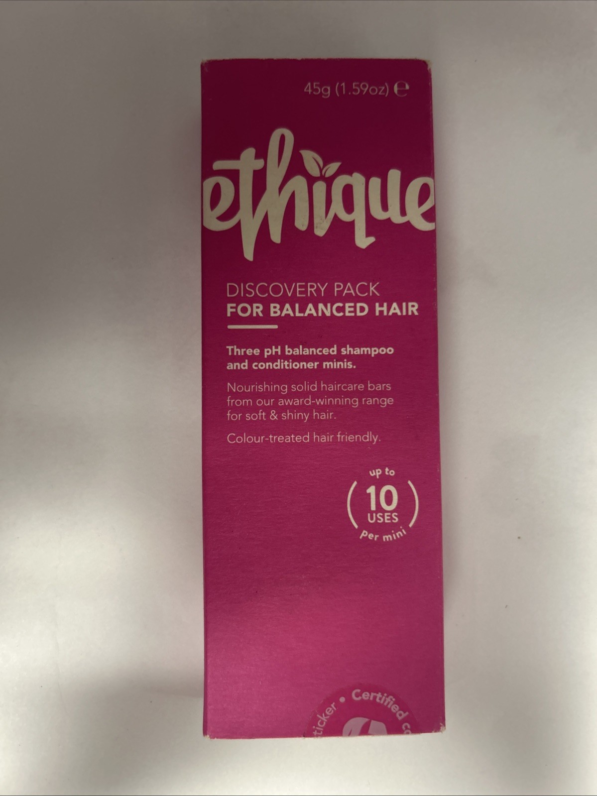 Ethique Discovery Pack Balanced Hair 3 Mini Bars: Shampoo, Conditioner, 2-in-1