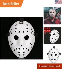 Hockey Mask Horror Halloween Cosplay Costume Prop White