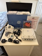 Sega Dreamcast Console Boxed & Complete With Controller VMU Cables & Game