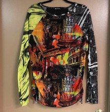 PrettyLittleThing women’s plus size multicolor mesh top