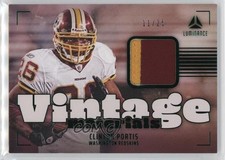 2024 Panini Luminance Vintage Materials Prime Green 11/25 Clinton Portis s5q