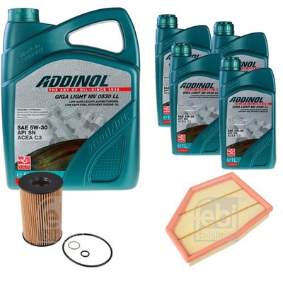 FEBI Inspektionspaket 9L ADDINOL GIGA LIGHT MV 0530 LL für BMW 5er G30 F90 M