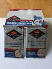 2001 Fleer Platinum RC Baseball Factory Sealed 2 Pack 20 Cards Pujols Ichiro New
