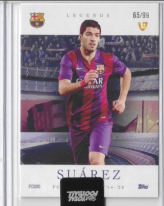 2025-26 Topps Total Football Barcelona Legends Luis Suarez #/99