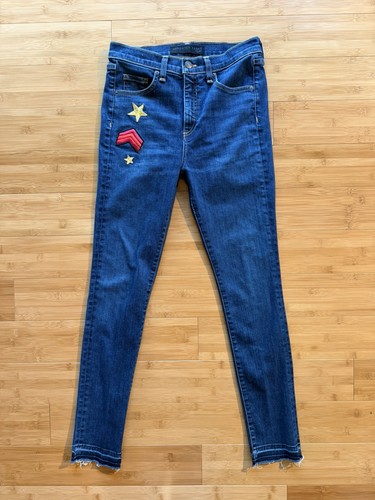 Veronica Beard Kate Patch Skinny Jeans Size 27 Orig $295
