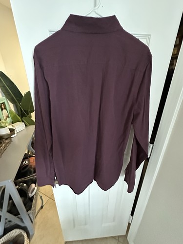 Sovereign Code Los Angeles Maroon Long Sleeve Button Down Shirt Men’s Large - Picture 6 of 7