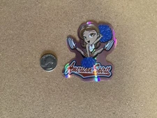 2003 Y2K ODM ZUM Brand Imports Prism Holo Girl Power Vending Sticker American Sp