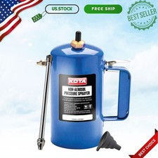 32oz Non Aerosol Pressure Sprayer Refillable Steel Canister with Brass Nozzle