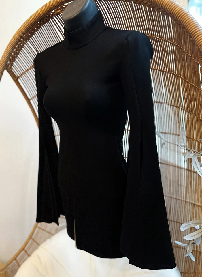 Mini vestido negro para mujer Michael Costello x REVOLVE Mr. Gibson talla XS o XXS Foto 4 de 4