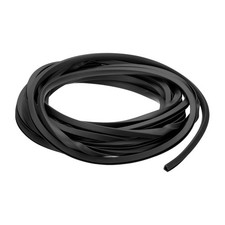 24.9ft U-Shape Edge Banding Adhesive Trim Protector Fit 3/16" Edge Black